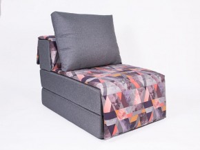 Кресло-кровать бескаркасное Харви (серый-сноу манго) в Воткинске - votkinsk.mebel-74.com | фото