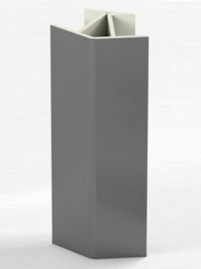 Угловое соединение для цоколя 135 гр. h100 мм (Алюминий, Белый, Черный, Сонома) в Воткинске - votkinsk.mebel-74.com | фото
